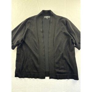 Womens Plus Black Cardigan Sweater XL